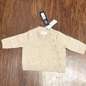 Oatmeal Banana Republic Baby merino wool sweater 3-6 months NWT
